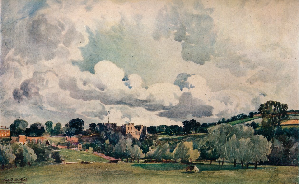 Hrad Ludlow, c1880 od Alfred William Rich
