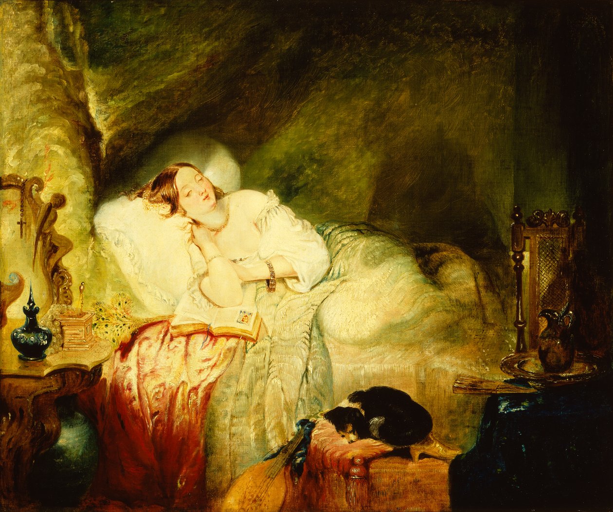 Šípková Růženka (olej na palubě) od Alfred Woolmer