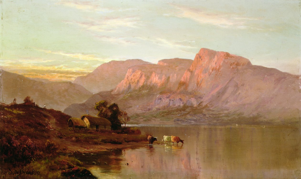 Stroulacher, Loch Katrine (olej na plátně) od Alfred de Breanski