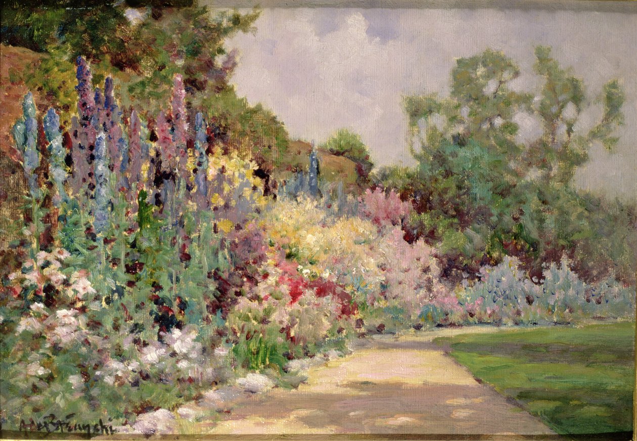 Herbaceous Border od Alfred de Breanski