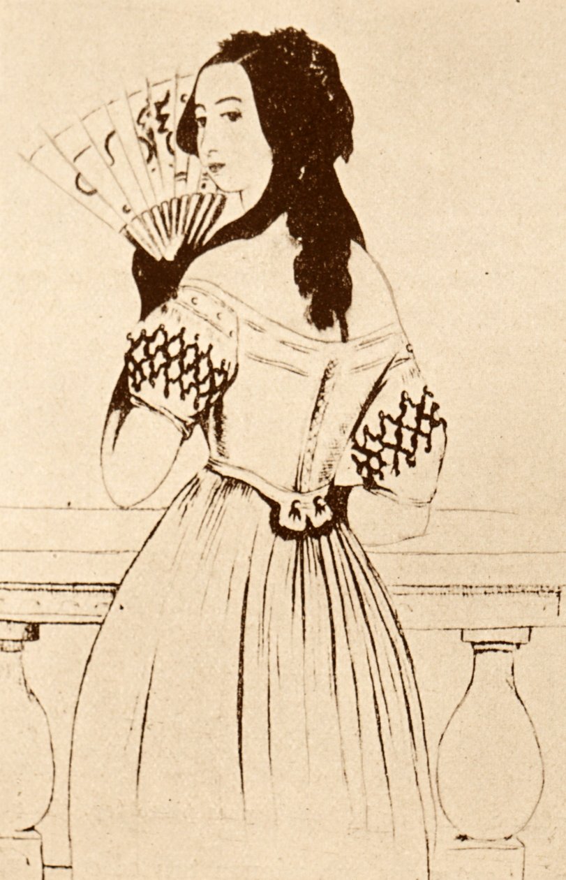 George Sand (kresba) od Alfred de Musset