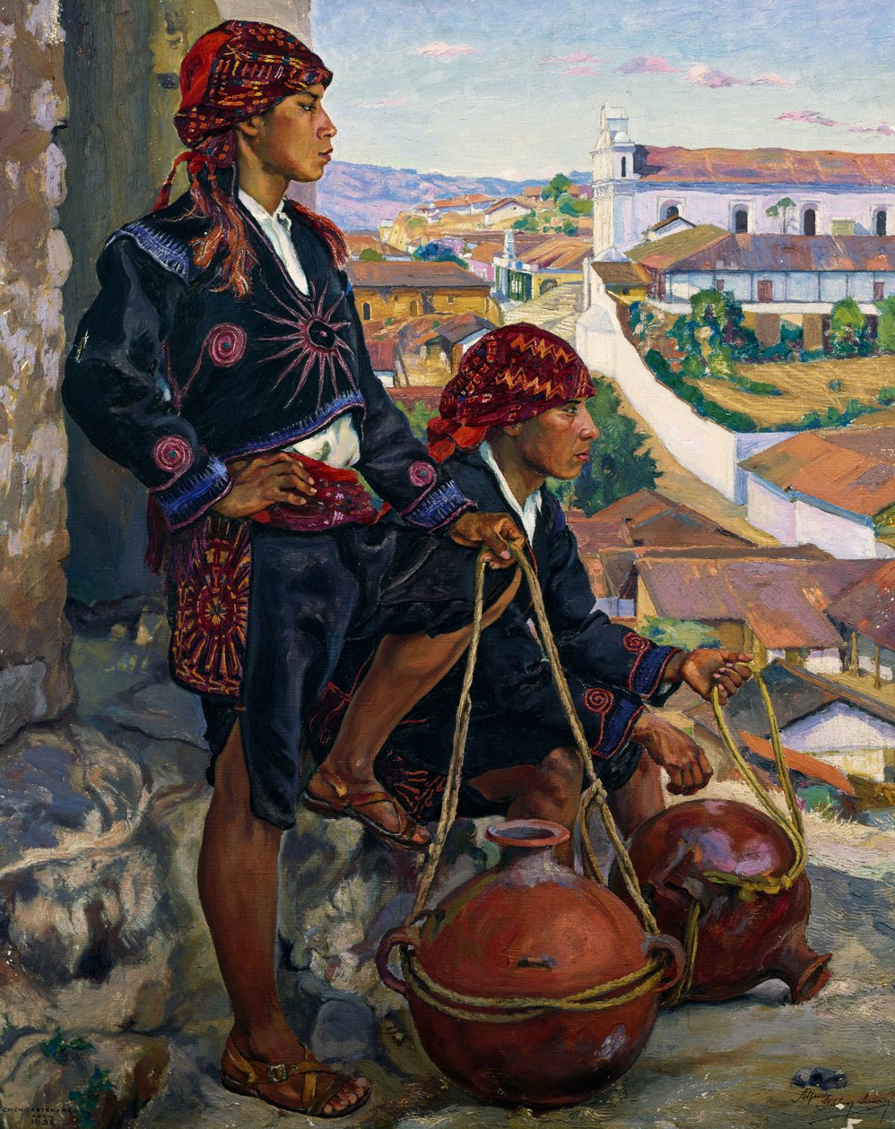 Vodní nosiče, Chichicastenango od Alfredo Gálvez Suárez