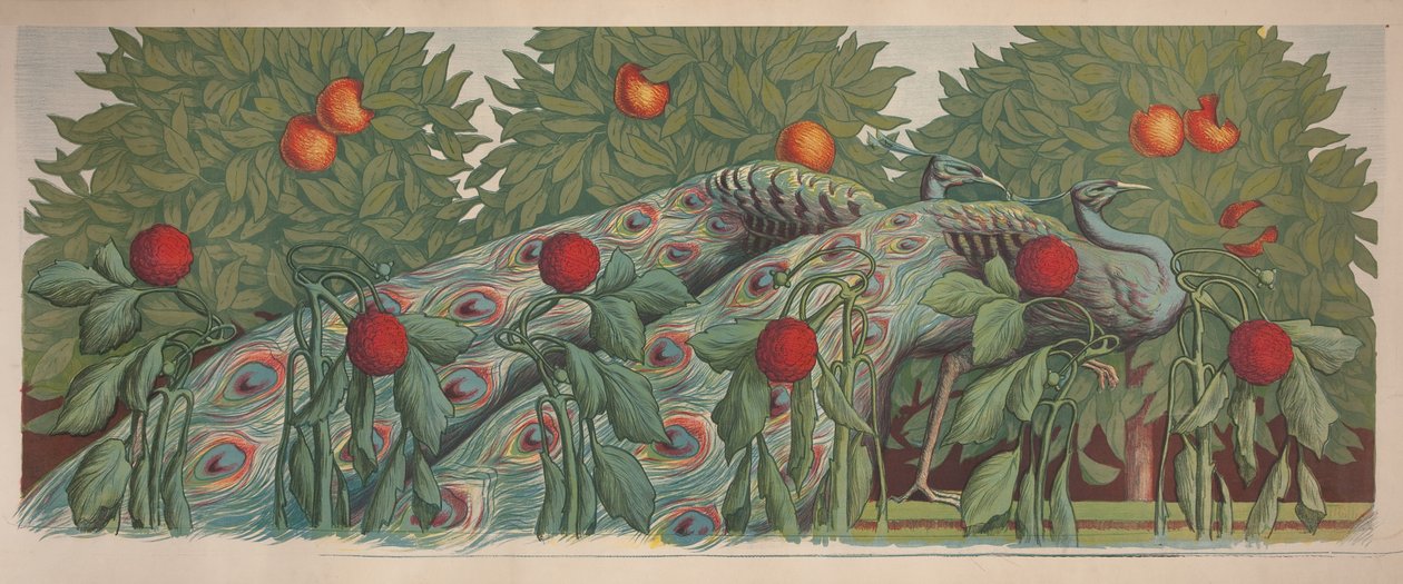 The Peacocks, 1903. od Alfredo Müller