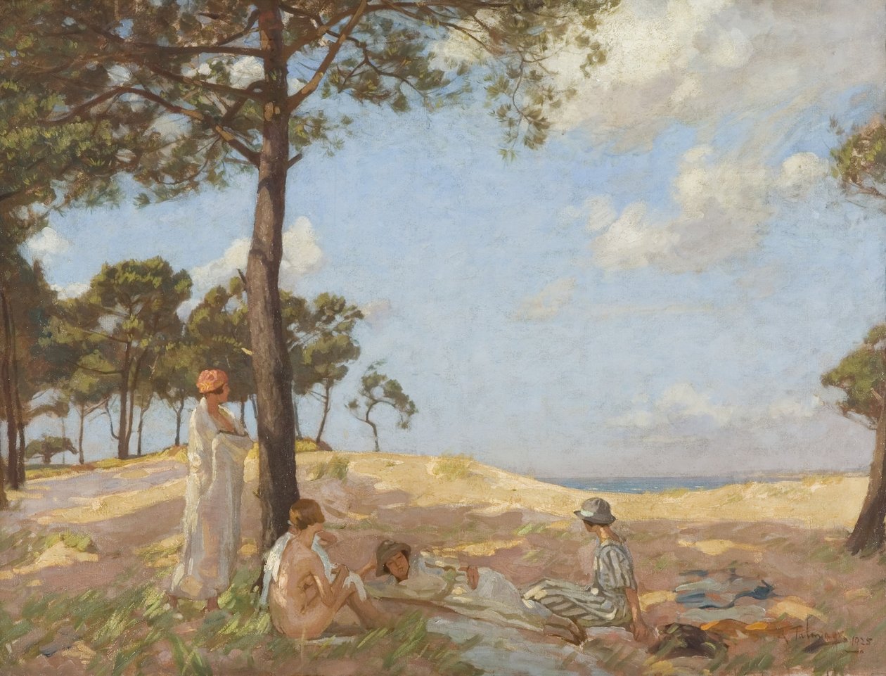Bathers, Pas de Calais od Algernon Mayow Talmage