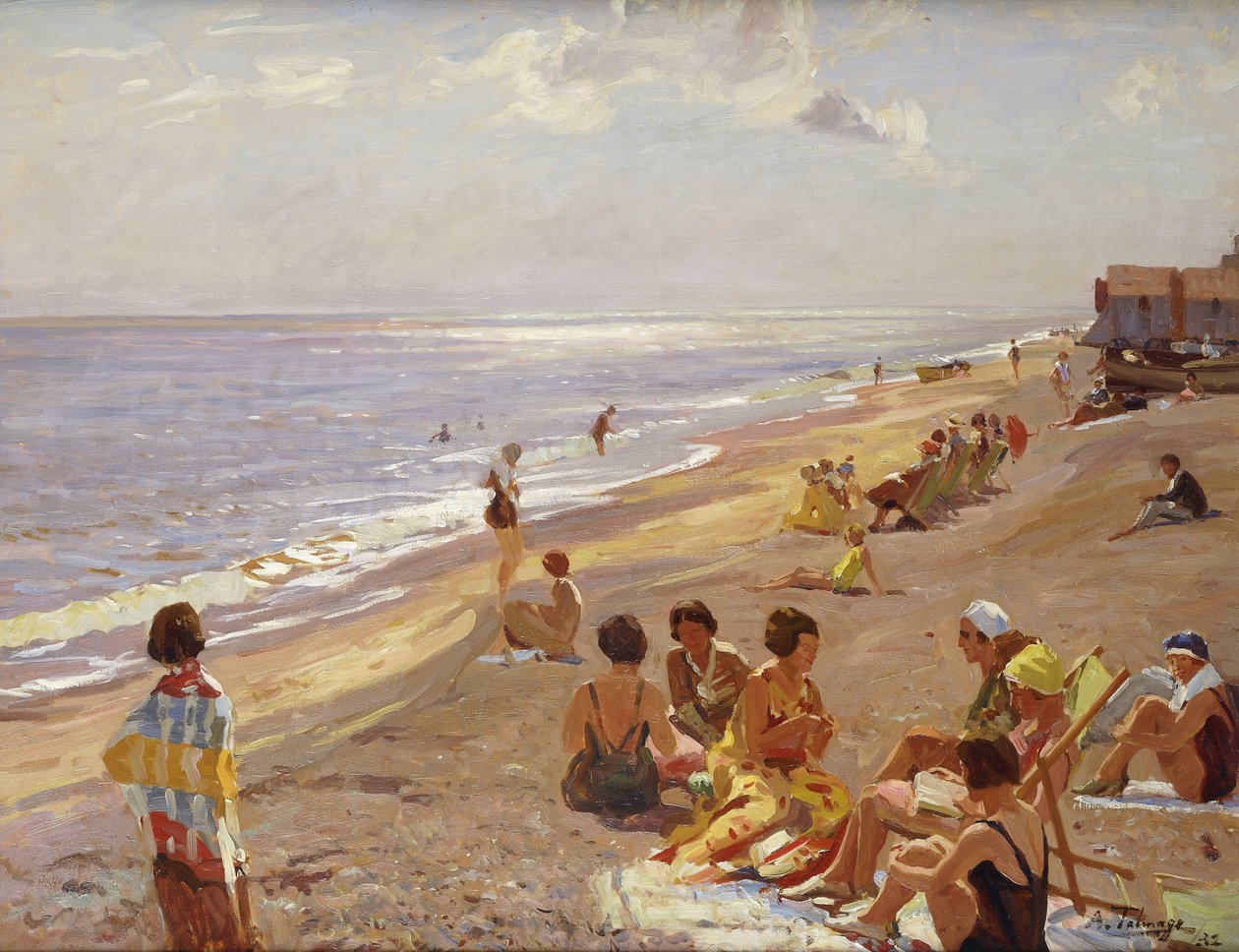 Stříbrné ráno, Aldeburgh od Algernon Mayow Talmage