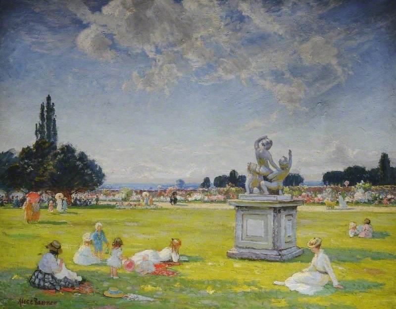 Léto v Hampton Court od Alice Maud Fanner