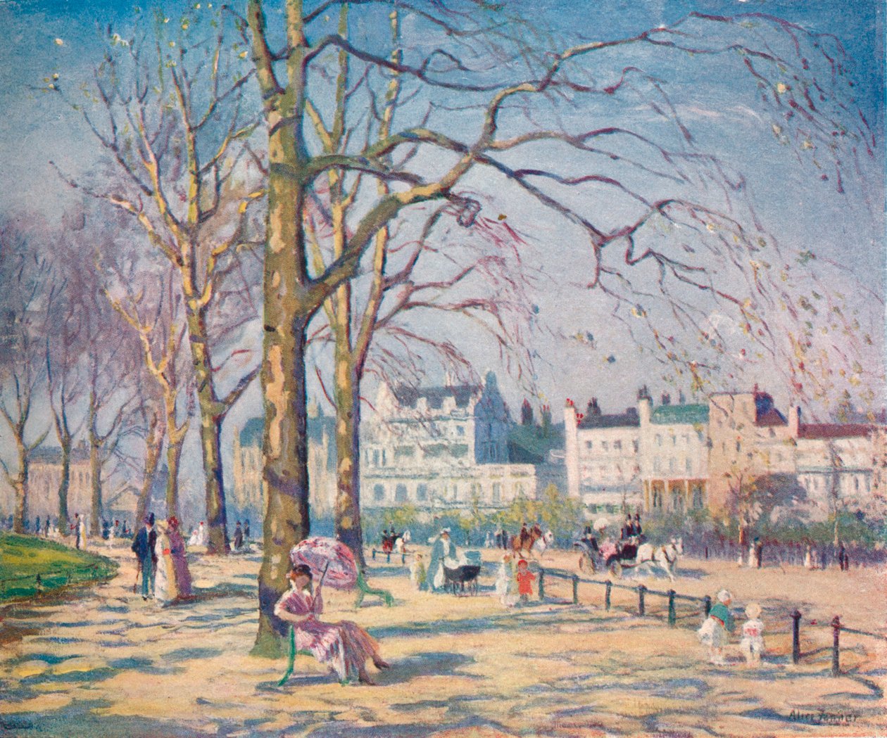 Jaro v Hyde Parku, c1910 od Alice Maud Fanner