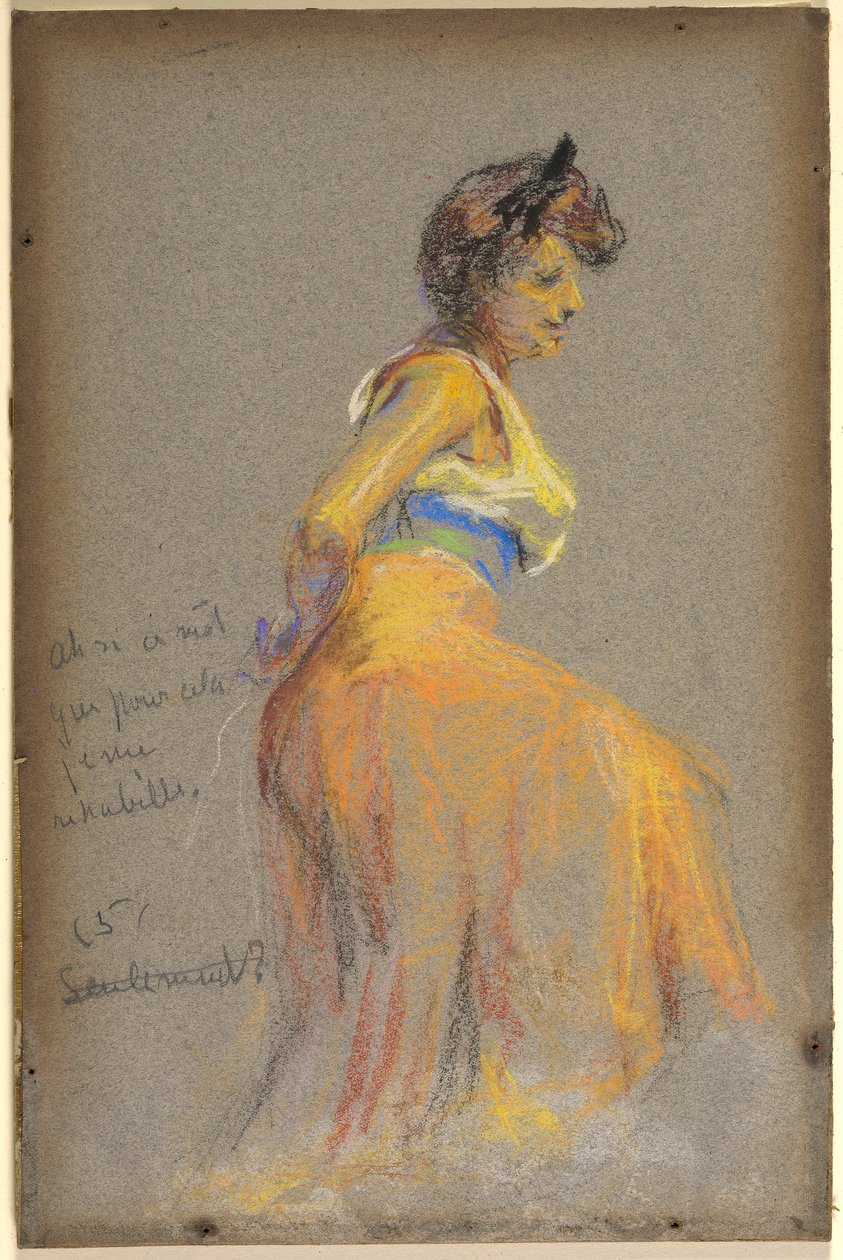 Model ve žluté barvě od Alice Pike Barney
