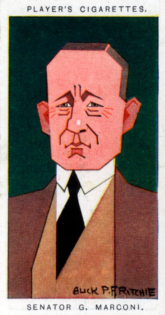 Guglielmo Marconi, italský vynálezce, 1926. od Alick P. F. Ritchie