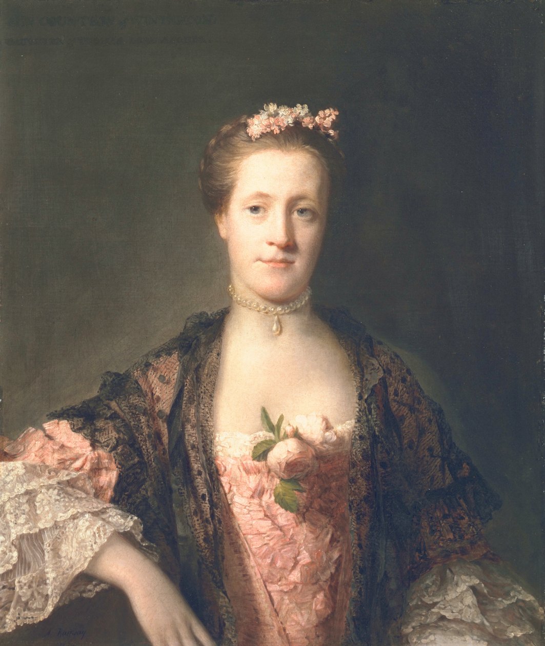 Anne Garth-Turnour, baronka Wintertonová, 1762 od Allan Ramsay