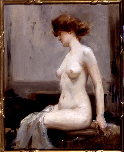 Model (olej na palubě) od Allan Douglas Davidson