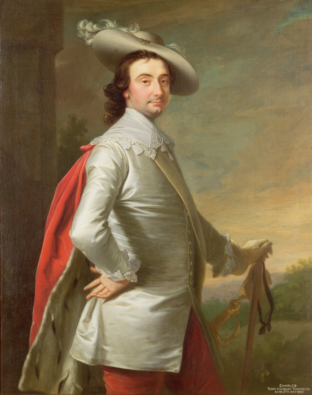 Portrét Charlese, 3. vikomta Townshenda od Allan Ramsay