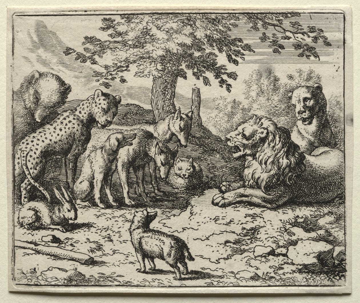 Reynard the Fox: Lions Council. od Allart van Everdingen