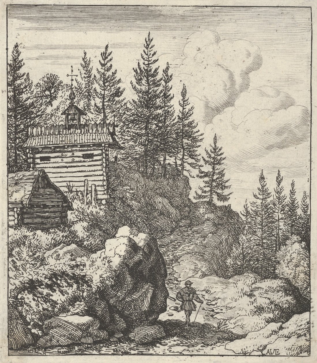 Kaple, 17. století. od Allart van Everdingen