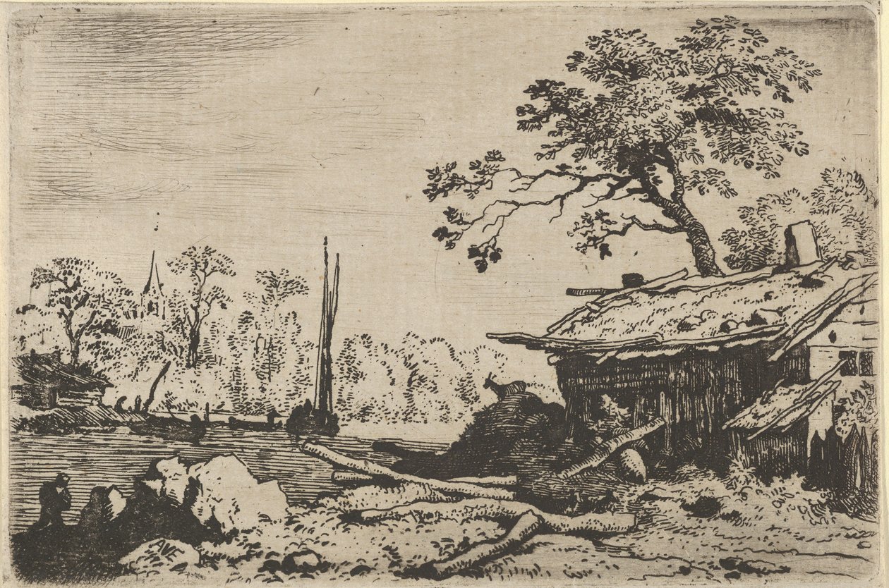 Ruinous Hut, 17. století. od Allart van Everdingen