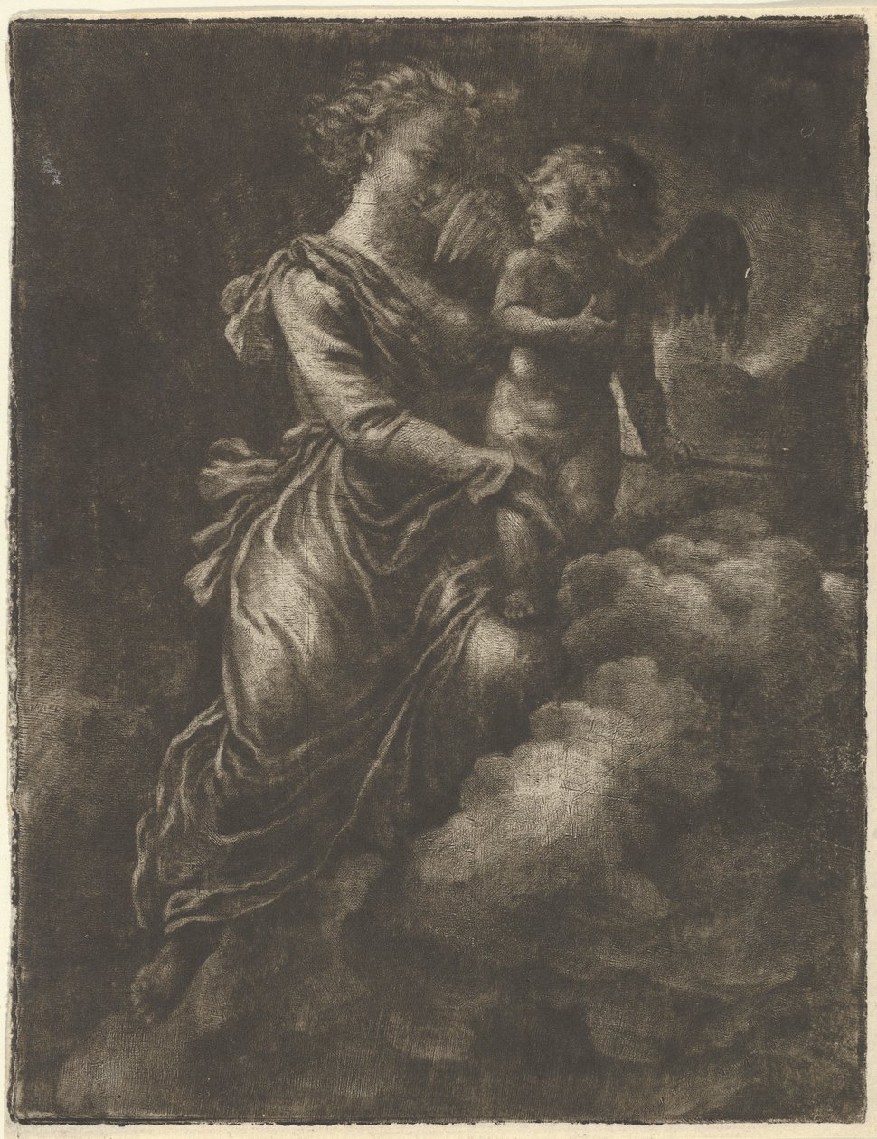 Venuše a Amor, 17. století. od Allart van Everdingen