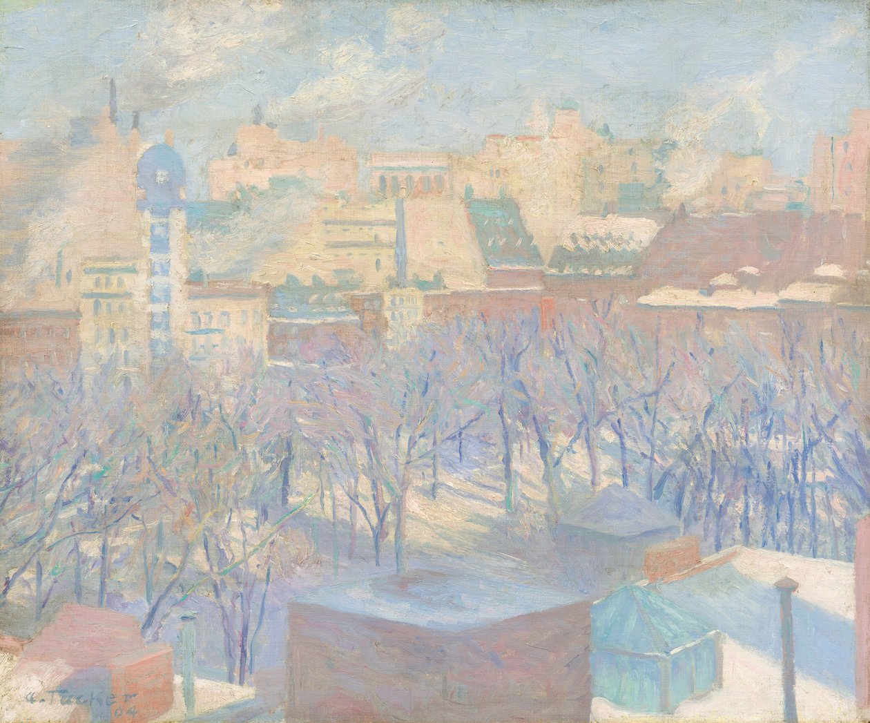 Madison Square, sníh, 1904. od Allen Tucker