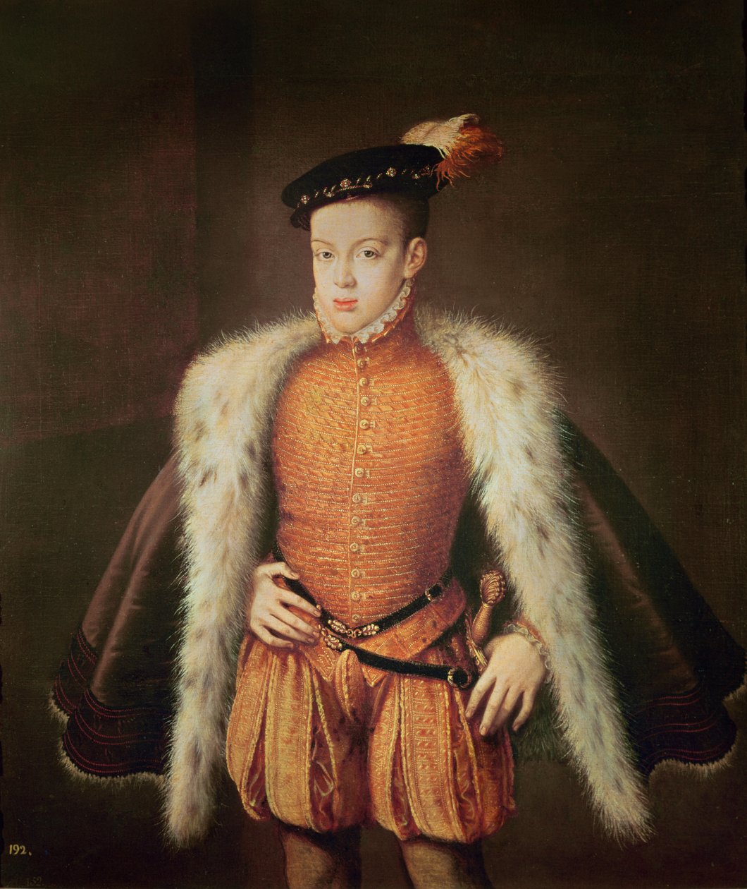 Don Carlos, princ z Asturie a Portugalska, kolem roku 1558 od Alonso Sánchez Coello