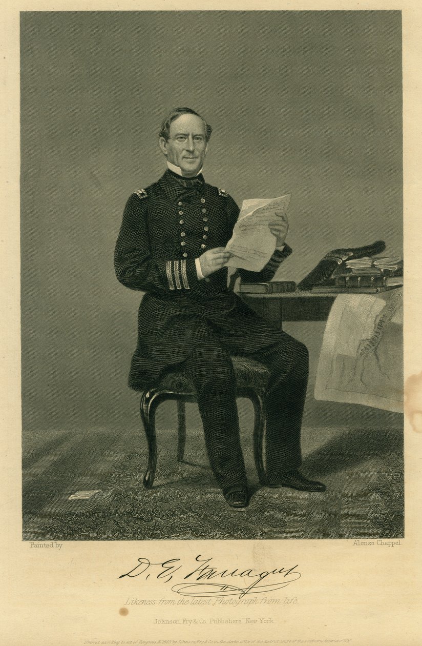 Adm. David Farragut (unie) od Alonzo Chappel