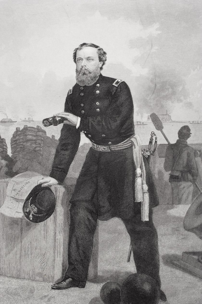 Portrét generál Quincy Adams Gillmore (1825-1888) od Alonzo Chappel