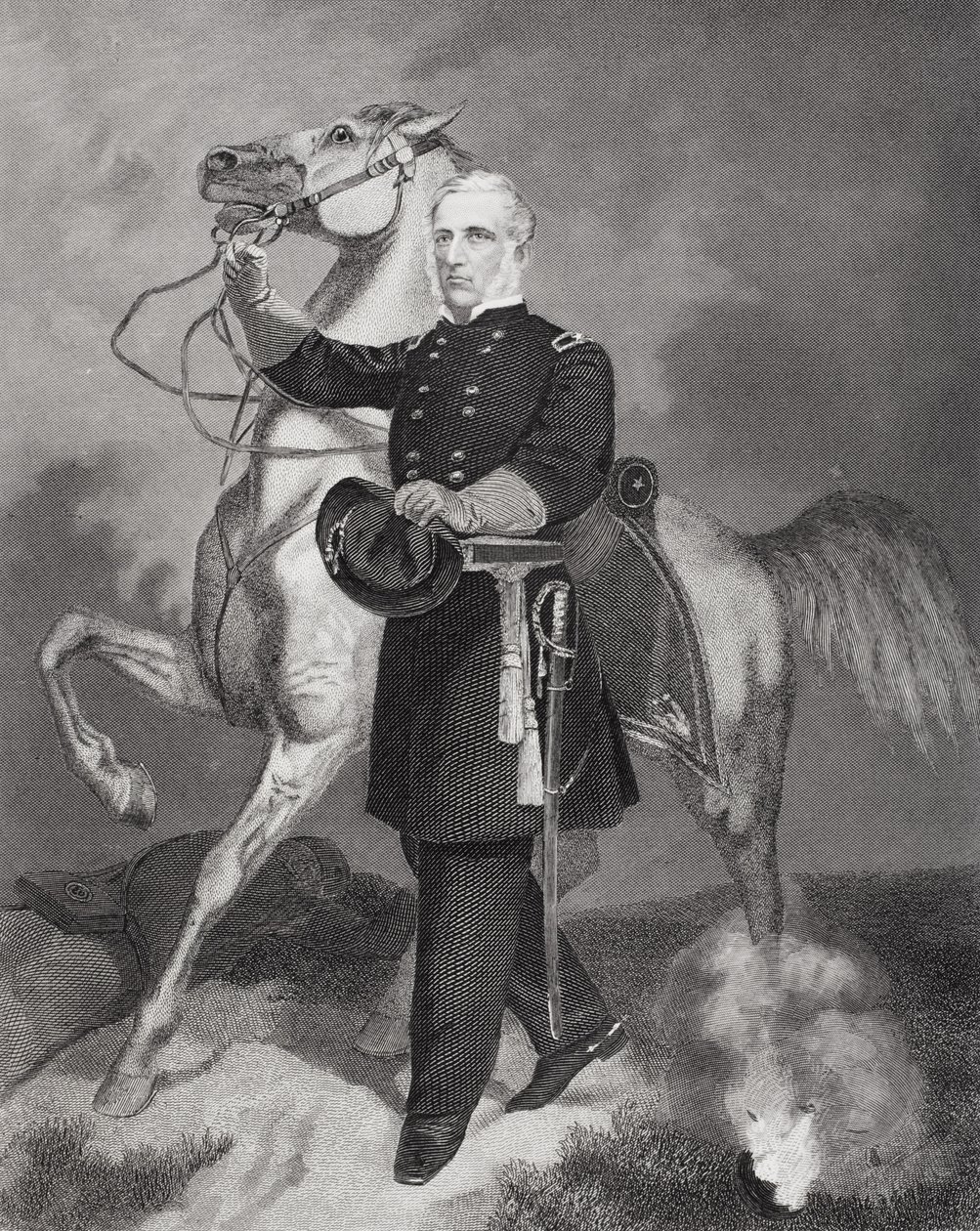 Portrét generála Jamese Samuela Wadswortha (1807-64) (litografie) od Alonzo Chappel