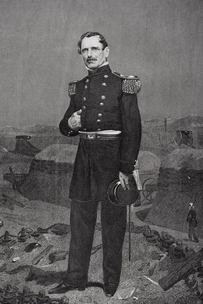 Portrét generála Jamese Shielda od Alonzo Chappel