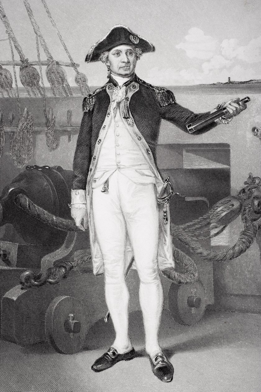 Portrét Johna Paula Jonese (1742-1792) od Alonzo Chappel