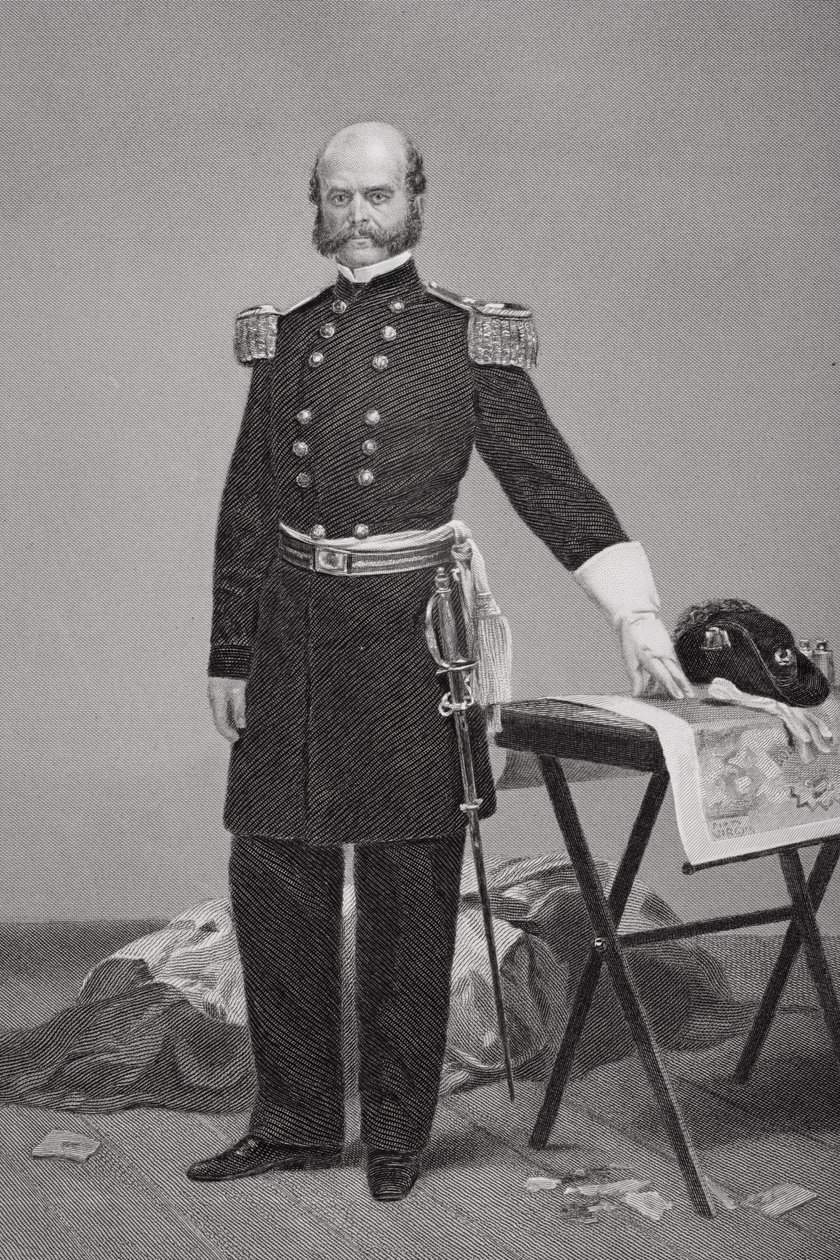 Portrét generálmajora Ambrose Everetta Burnside (1824-81) od Alonzo Chappel