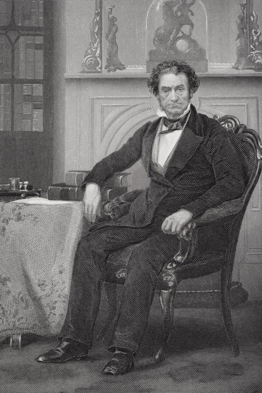 Portrét Rufuse Choatea (1799-1859) (litho) od Alonzo Chappel