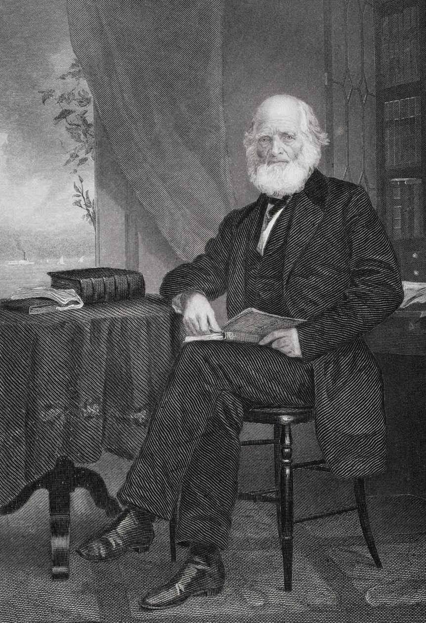 William Cullen Bryant (1794-1878) od Alonzo Chappel