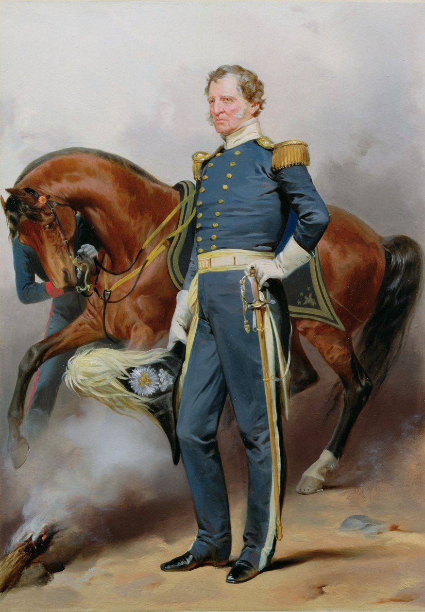Winfield Scott (1786-1866), kolem 1850 (olej na válcové desce) od Alonzo Chappel