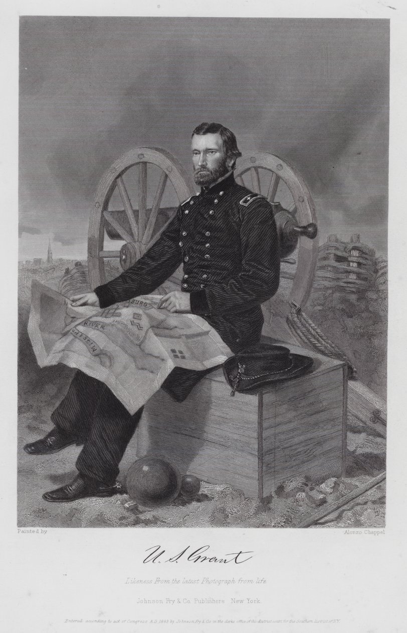 Ulysses S Grant (rytina) od Alonzo (after) Chappel