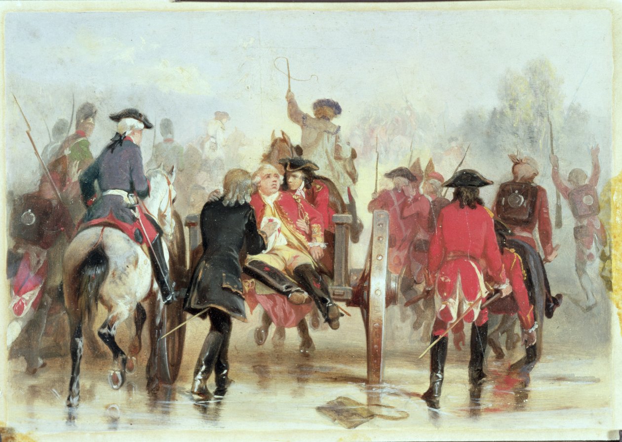 Braddocks Retreat 9. července 1755, 1865 od Alonzo Chappel
