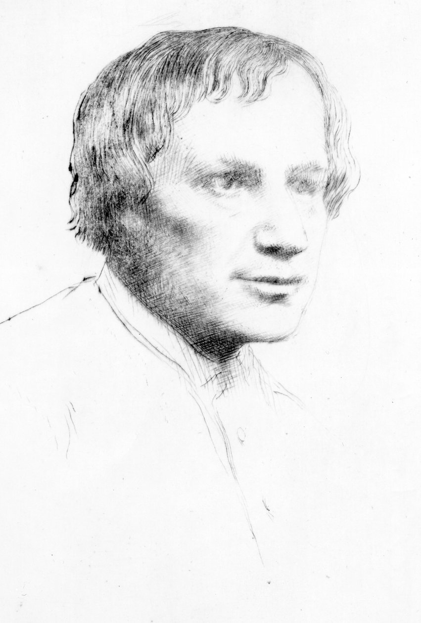Alfred Stevens, kolem 1890-1904 (suchá jehla) od Alphonse Legros