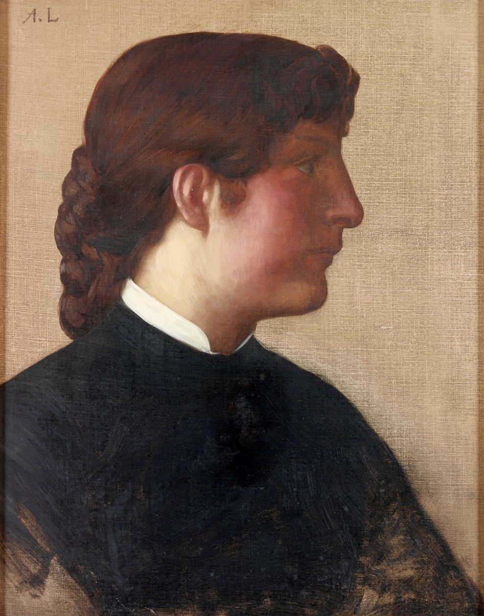 Portrét dámy, kolem roku 1879 od Alphonse Legros