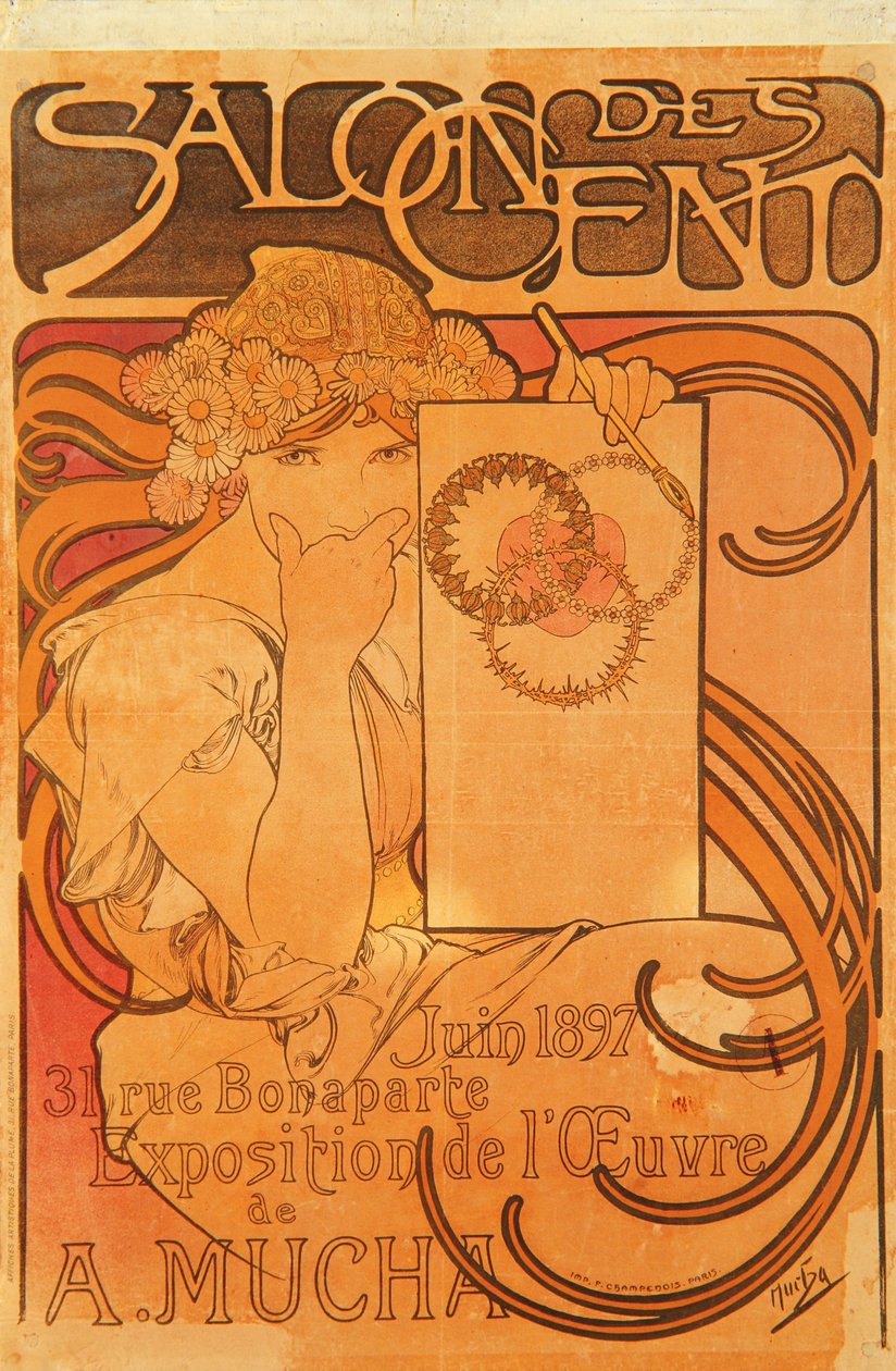 Salon des Cent, 1897 od Alphonse Mucha