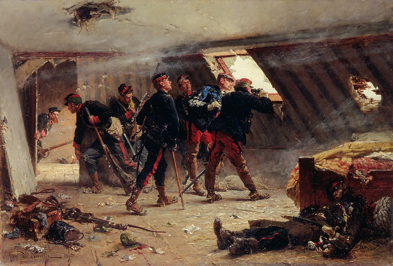 Epizoda z prusko-francouzské války, 1875 od Alphonse Marie de Neuville