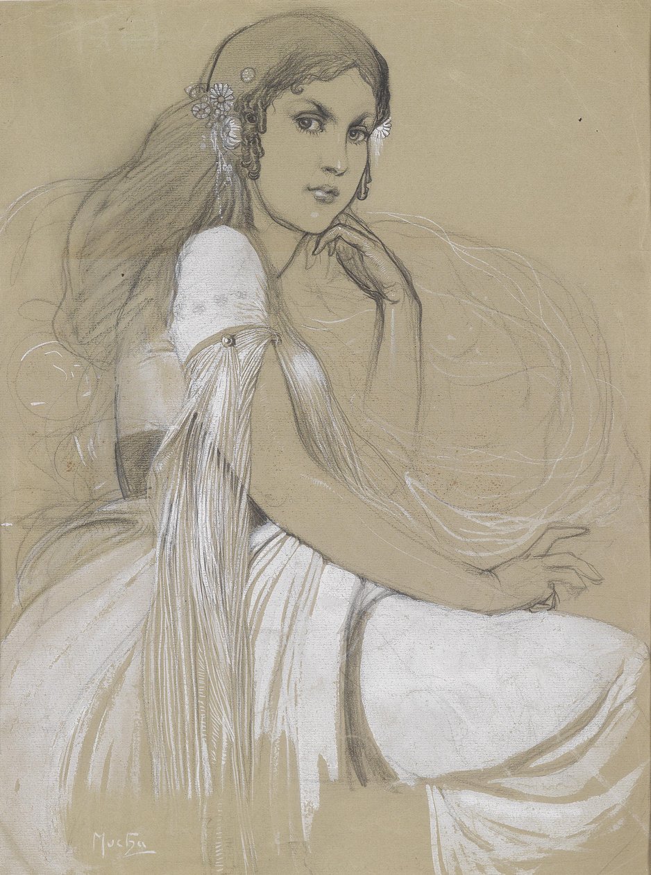 Jaroslava Mucha od Alphonse Mucha