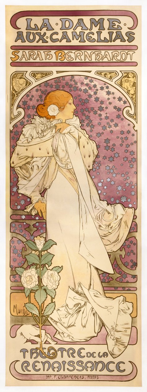 Dáma kamélií od Alphonse Mucha
