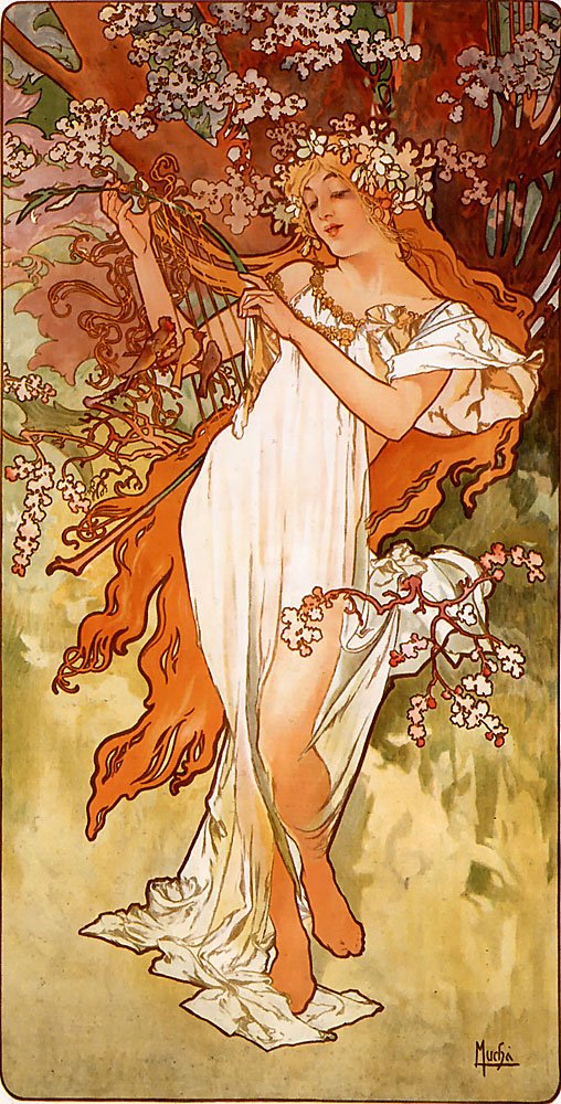Jaro od Alphonse Mucha