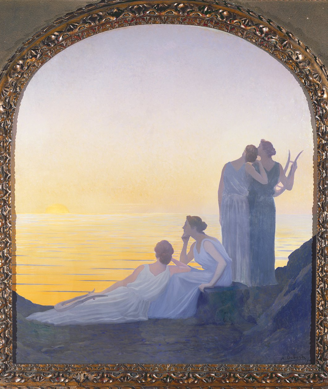 Večer ve starověku, 1908 od Alphonse Osbert