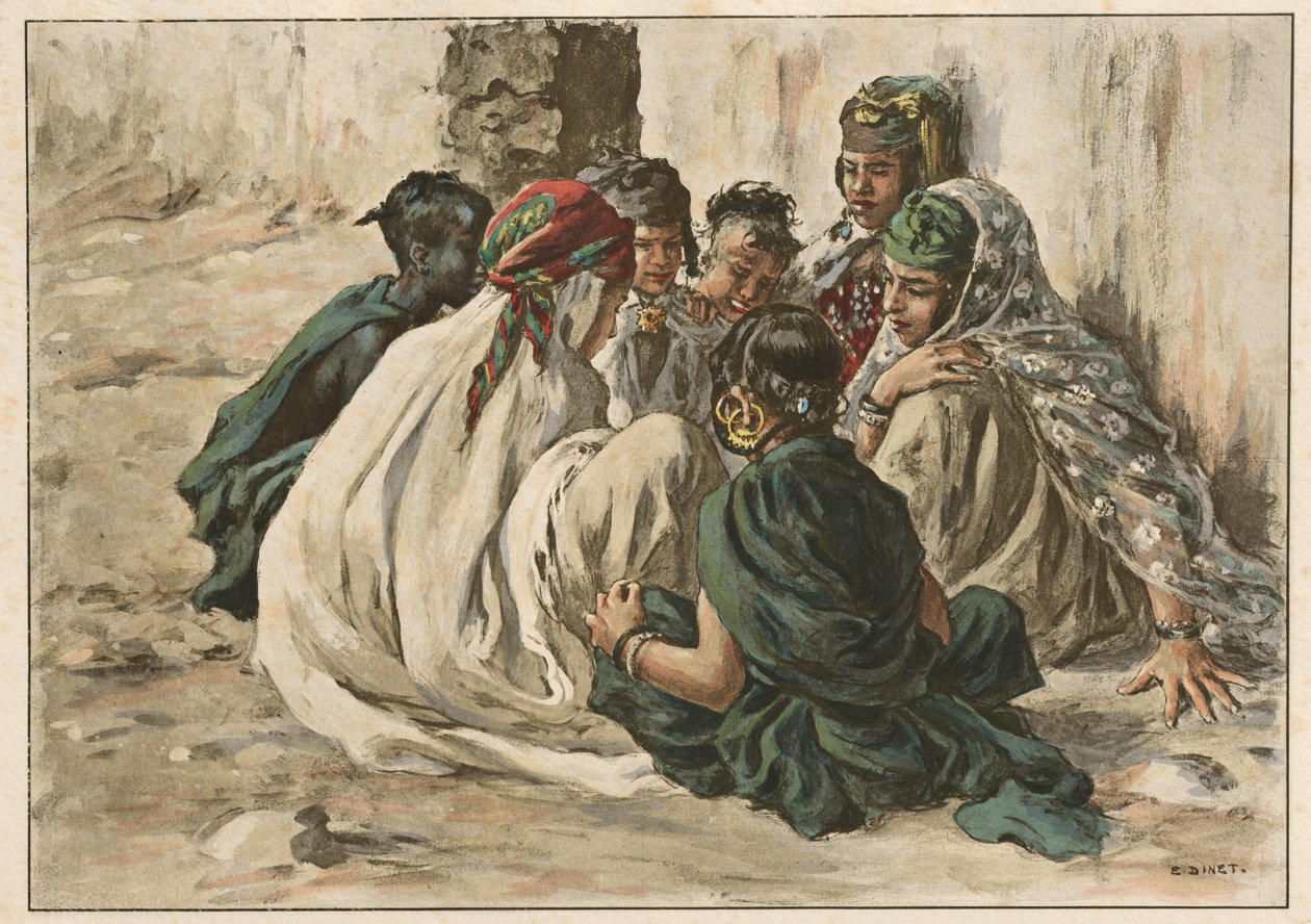 Dívčí hry v Laghouat, 1899. od Alphonse Etienne Dinet