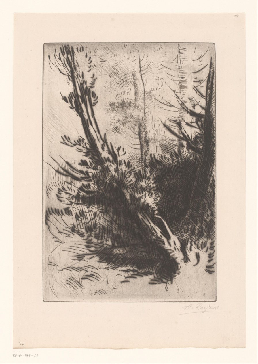 stromy od Alphonse Legros (signed by artist)