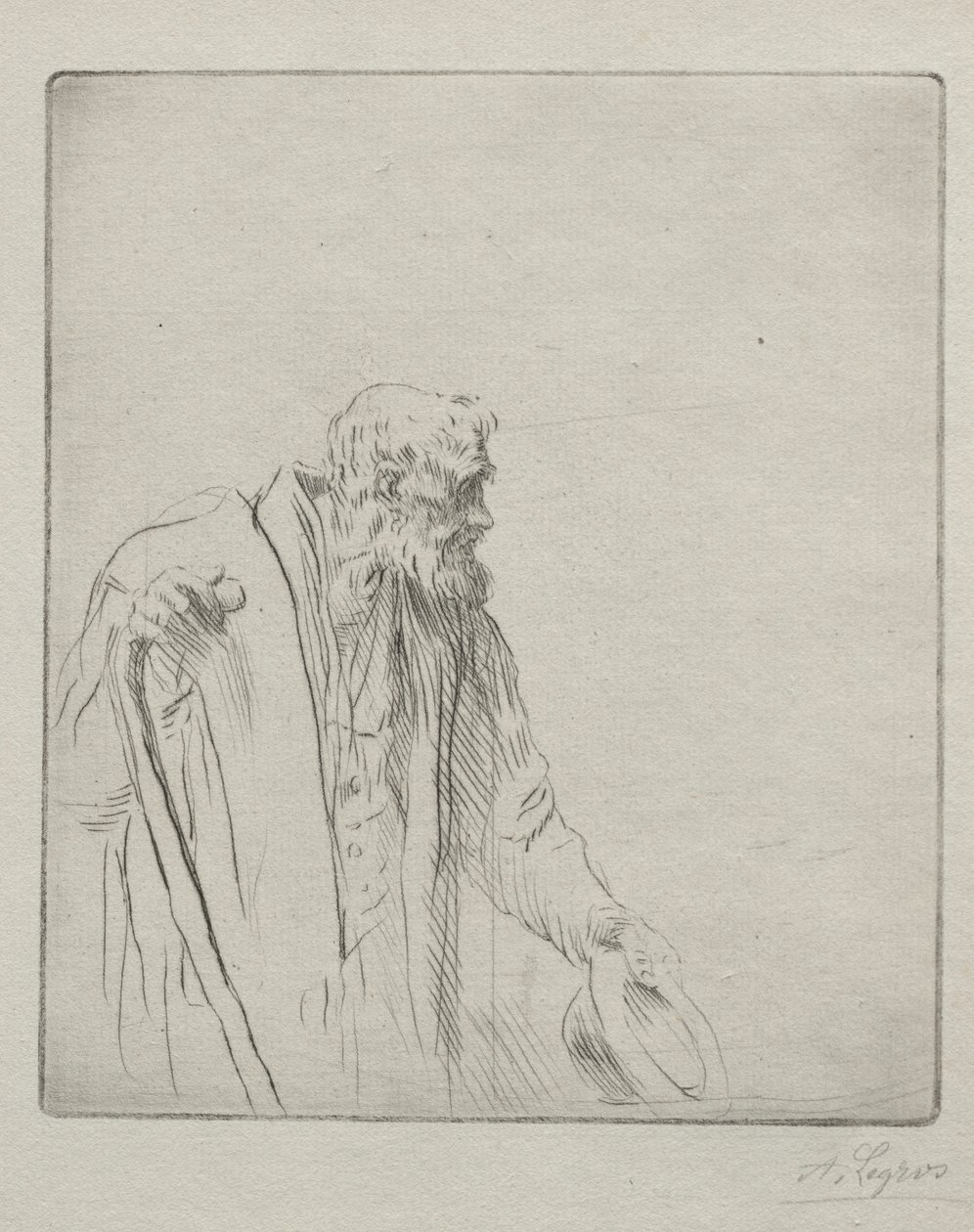 Žebrák. od Alphonse Legros