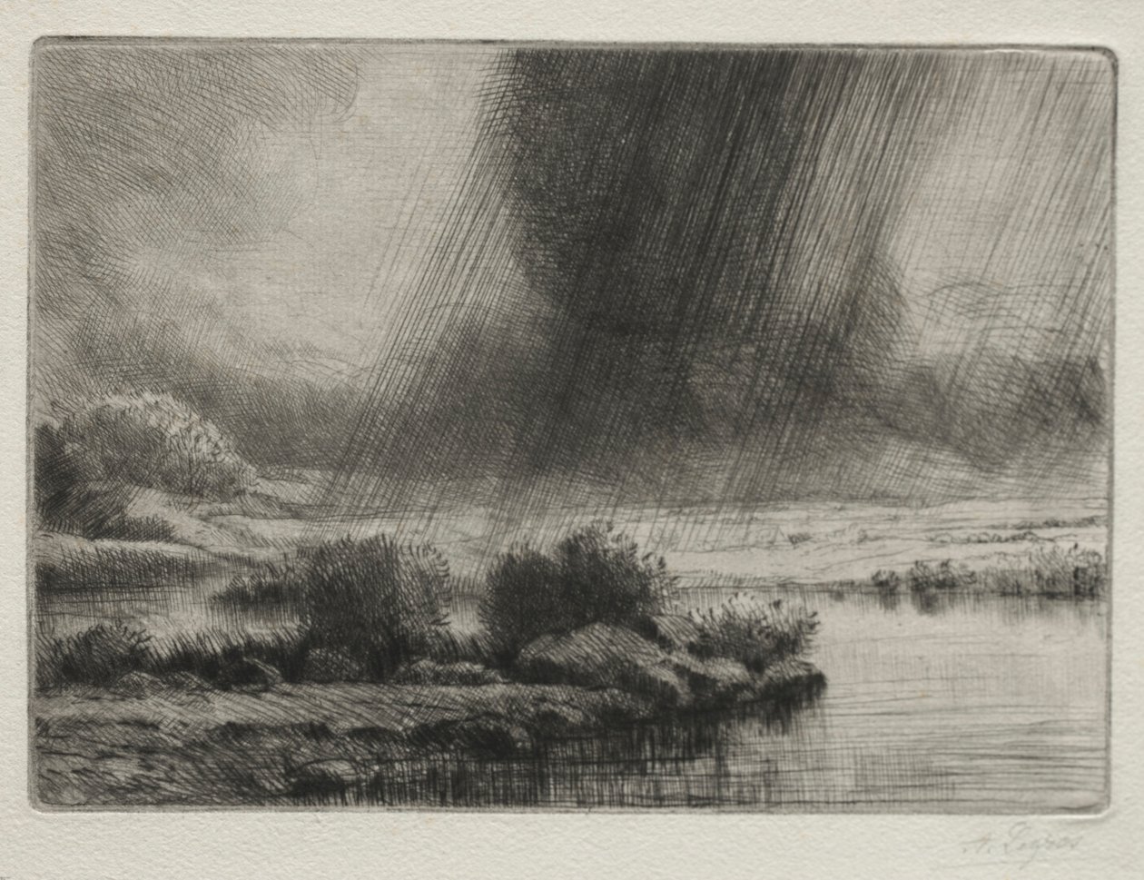 Bouře. od Alphonse Legros