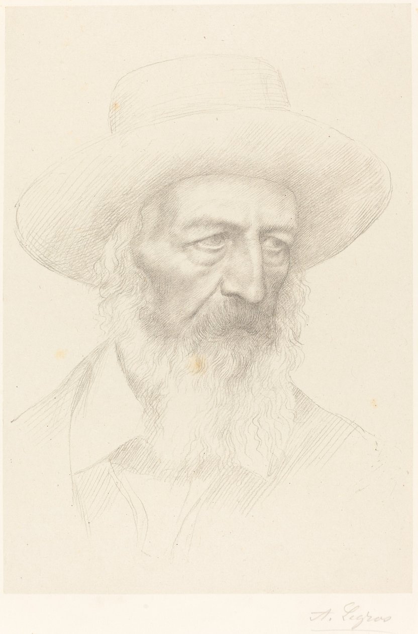 Alfred, lord Tennyson. od Alphonse Legros