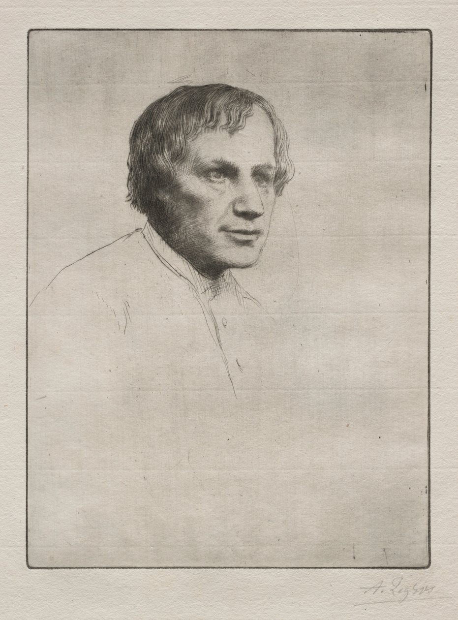Alfred Stevens. od Alphonse Legros