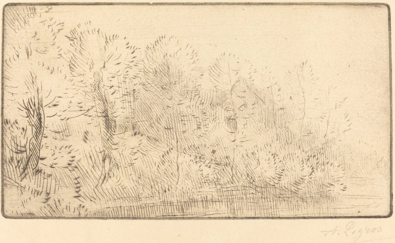 Podél řeky (Sur la riviere) od Alphonse Legros