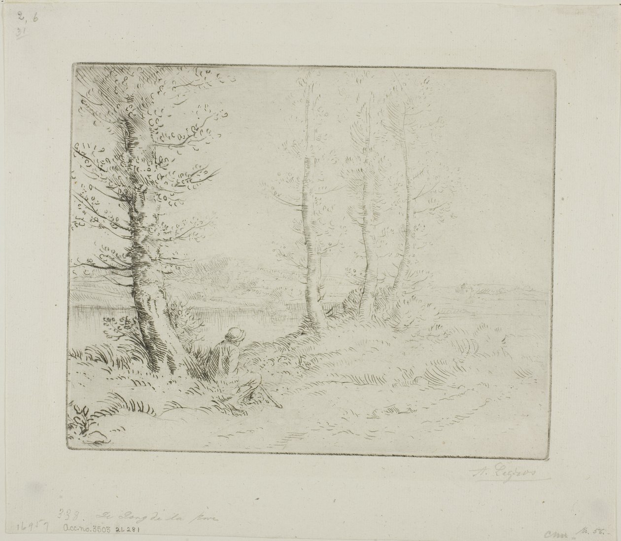 Podél břehu řeky od Alphonse Legros