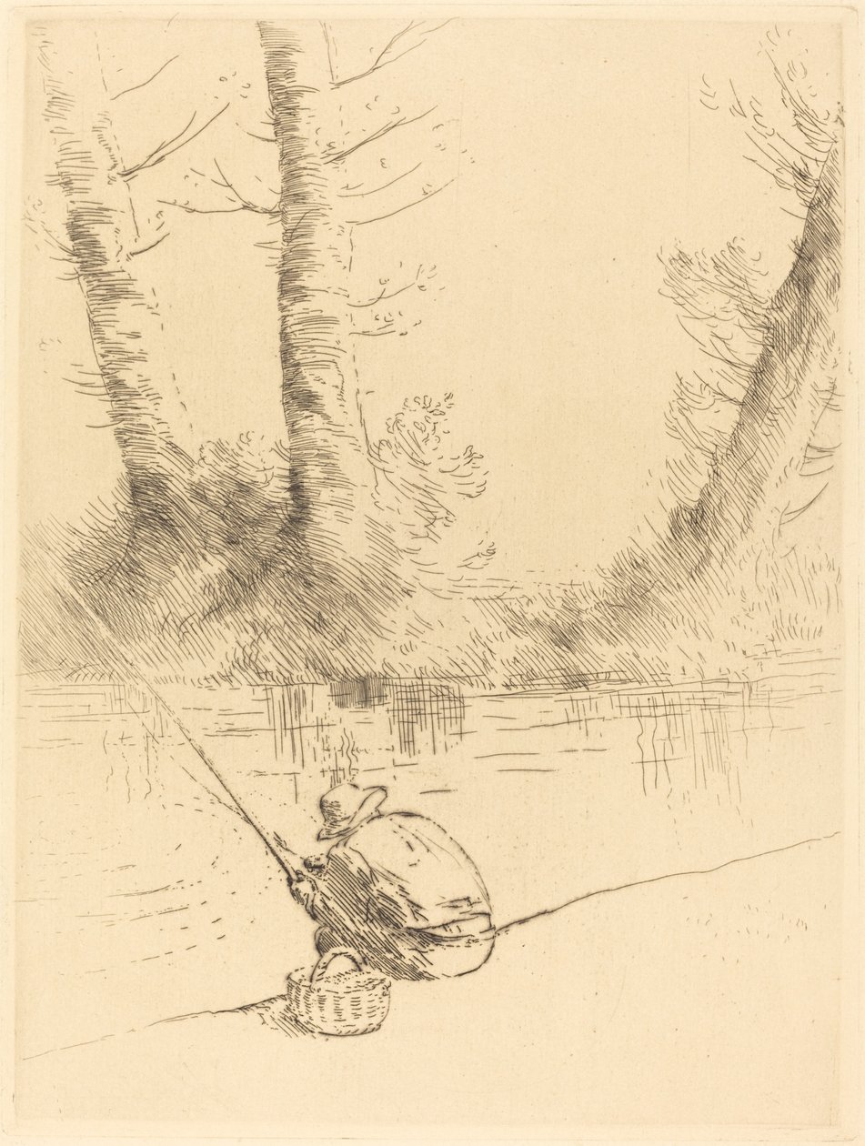 rybář (rybář) od Alphonse Legros